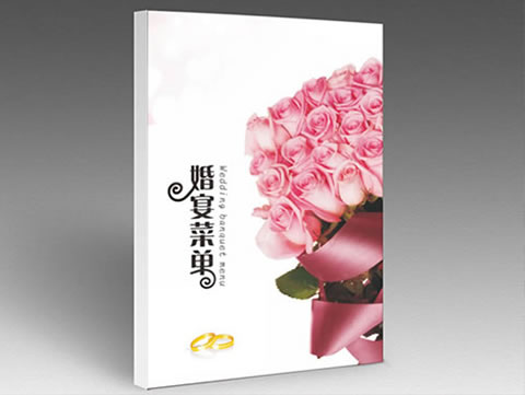 上海股源菜譜吊牌彩頁印刷